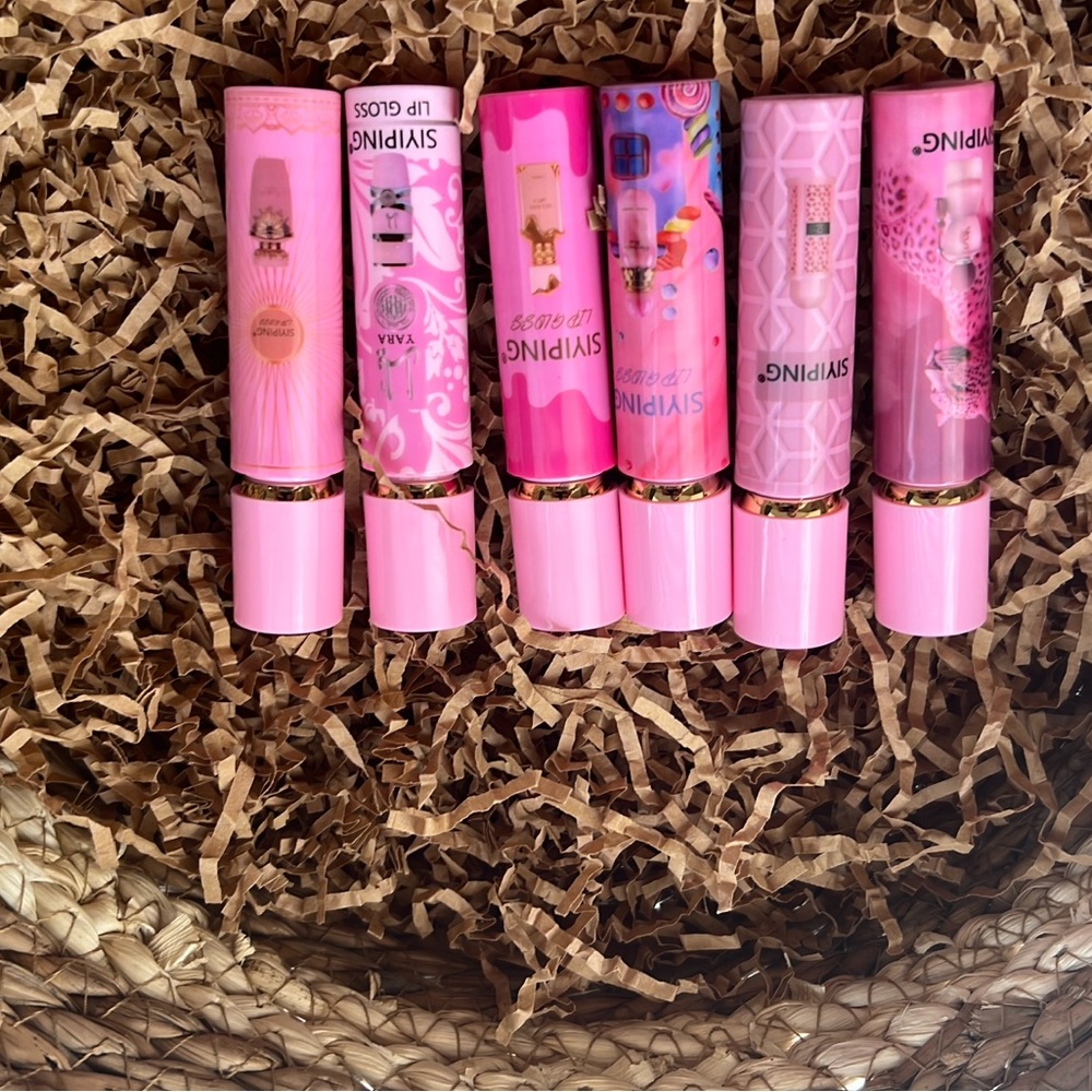 3 pck Ping Pink Lip Gloss Balm Collection - Hydrating Shine